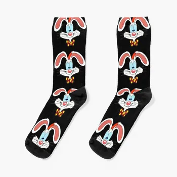 Носки с забавным кроликом, носки дизайнерского бренда, мужские и женские носки высокого качества
