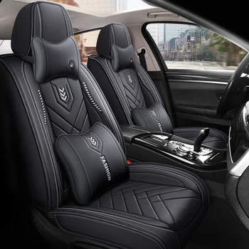 Универсальные Чехлы для автомобильных сидений из искусственной кожи для MAZDA всех моделей автомобилей 3 CX-5 2 5 6 CX-3 CX-4 CX-7 CX-9 RX-8 CX-30 CX-50 Автомобильные Аксессуары