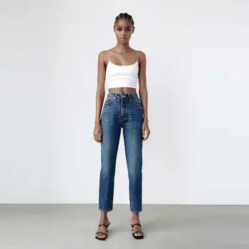 Новые женские узкие джинсы, брюки с высокой талией, облегающие все, джинсы в стиле ретро для маленьких ножек для девочек