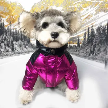 Роскошная дизайнерская одежда для домашних собак для маленьких собак, пуховик, зимнее пальто для маленьких средних собак, костюм для щенка, парки, одежда для шнауцера