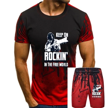 Неофициальная футболка Keep On Rockin‘ Neil для взрослых и детей в стиле фолк-рок в свободном мире