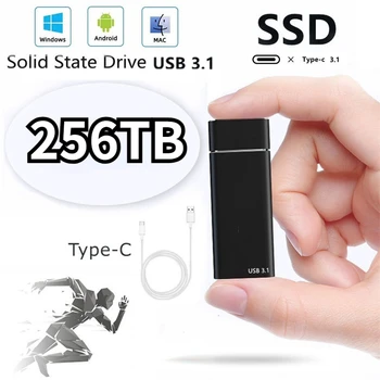 Портативный SSD Внешний Твердотельный Жесткий диск Высокоскоростной 16 ТБ 8 ТБ Интерфейс USB3.1 Type C Оригинальные Мобильные Диски Для Хранения данных
