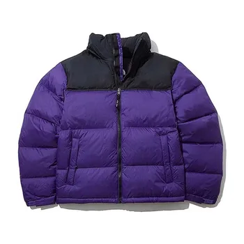 Мужское пуховое пальто с вышивкой Face1996, оригинальный дизайн в полоску, роскошное брендовое пуховое пальто, высококачественное мужское однотонное зимнее пальто