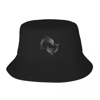 Новая шляпа-ведро с дельфинами, мужская кепка от солнца, женская кепка на заказ, мужская