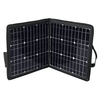 Черная Солнечная панель мощностью 100 Вт, складная сумка, USB + выход постоянного тока, Солнечное зарядное устройство, Солнечное зарядное устройство, наружный источник питания