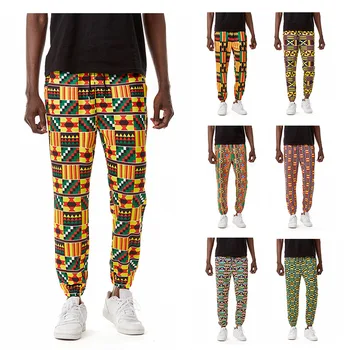 Новые африканские мужские штаны для бега трусцой с принтом дашики, традиционные повседневные брюки в стиле хип-хоп, мужская высококачественная уличная одежда, спортивные штаны для бега трусцой