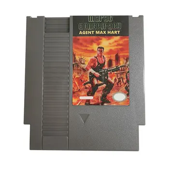 8-битная игровая карта 72 контакта AGENT MAX HART Версия картриджа NTSC и Pal для видеоигр для NES