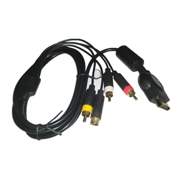 Высококачественный аудио-видео шнур 2в1 S-Video AV-кабель для PS2 для PS3 для Playstation 2 3