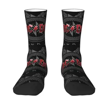 AC DC, Музыкальные носки в стиле рок-н-ролл, Мужские женские теплые модные носки Heavy Metal Crew