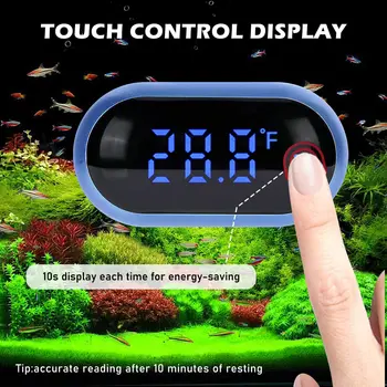 Термометр для аквариума, аквариум с черепахами, аквариум с рыбками, термометр с сенсорным экраном