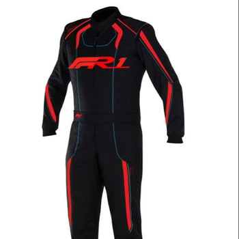 Двухслойные огнеупорные гоночные костюмы Получите собственные логотипы на гоночном костюме