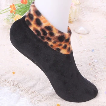 Унисекс, утепленные зимние теплые носки-лодочки, однотонные нескользящие эластичные домашние носки для пола, женские мужские Мягкие повседневные дышащие носки