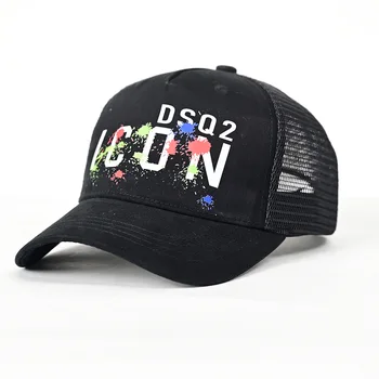 ЗНАЧОК черная летняя праздничная пляжная сетчатая кепка мужская бейсболка с буквами женская шляпа 100% хлопок унисекс с буквами бейсболка dsq2 для мужчин