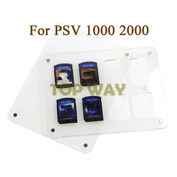 1шт для игровой карты PSVITA, акриловый чехол для игровой карты PSV 1000 2000, магнитная крышка, очень прозрачная