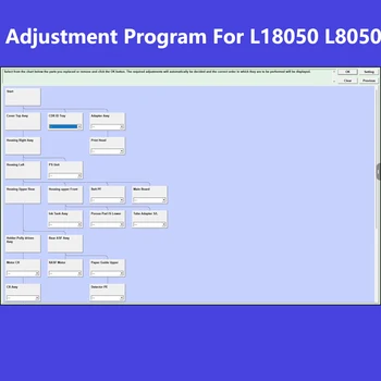 Решение для подачи пленки DTF Для L18050 Программа регулировки AdjProg Для Epson EcoTank L8050 L18050 L18058 L8058 Жесткая подача пленки HardV1.0.0