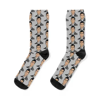 Носки Archer, Набор мужских носков, забавный подарок, мужские носки с принтом, женские носки