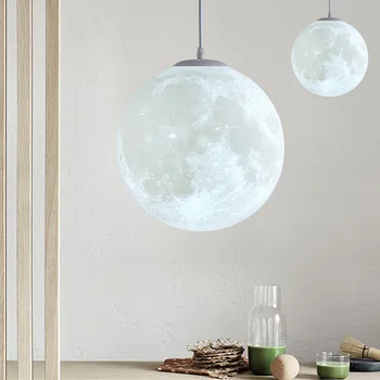 Лампа Moon Planet Прикроватная Столовая/Гостиная Спальня Шар для 3D печати Лунный свет