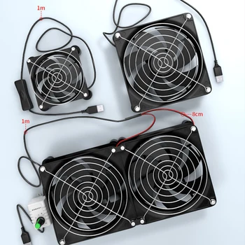 Охлаждающий вентилятор с питанием от USB, телевизор в гостиной, компьютер, аксессуары для внешних вентиляторов