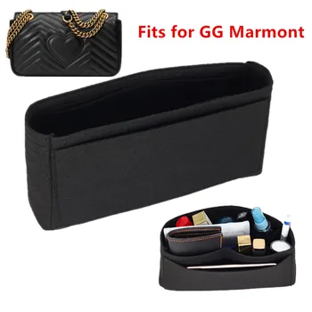 Подходит для двухместных сумок-вкладышей G marmont, органайзера для макияжа, сумочки GG, внутреннего кошелька для путешествий, портативного формирователя косметической основы