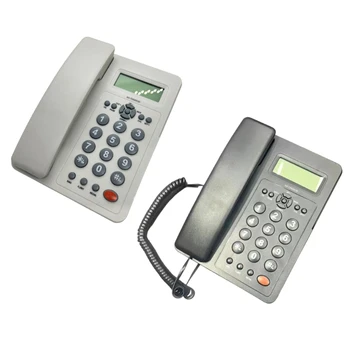 Проводной стационарный телефон, стационарные телефоны с большой кнопкой и функцией идентификации вызывающего абонента для стойки регистрации, домашнего отеля