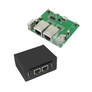 Двойная плата Ethernet USB концентратор для RaspberryPi 2W Высококачественная плата адаптера расширения Подключи и играй