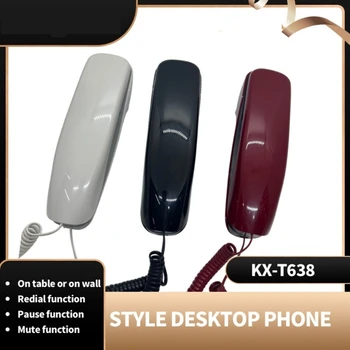 Стационарный настенный телефон KX-T638, портативный мини-телефон, настенный подвесной телефон
