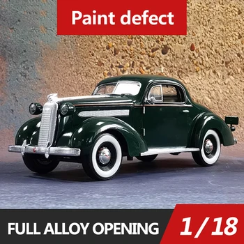 ** Дефекты краски ** Имитационная модель автомобиля Siegon 1:18 vintage 1936 pontiac DELUXE alloy