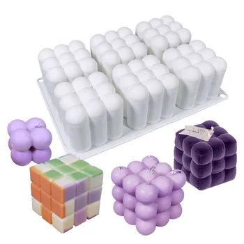 6 Силиконовая форма для Кубика Рубика DIY magic ball форма для ароматических свечей набор для творчества по изготовлению свечей