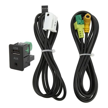 Автомобильный Радиоприемник Кабель-адаптер Легкий Кабель Для Передачи Данных AUX USB-Переключатель для Автоматической Замены RCD510 RNS315 B6 B7 CC