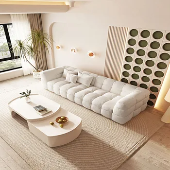 Салон секционных диванов для гостиной, Современный лаундж-кинотеатр, Угловой диван Nordic Lazy, Итальянские дизайнерские пуфы, мебель Asiento DWH