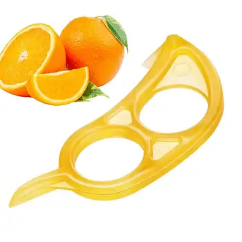 Кольцо для чистки апельсинов, Открывалка для апельсинов, Кольцо для пальцев, нож для чистки апельсинов, Лимона, лайма, кольцо для удаления кожуры с двойным отверстием, Инструменты для фруктов, Кухонный гаджет