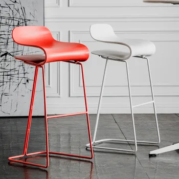 Скандинавские барные стулья, современные и простые железные высокие табуреты для домашнего использования, кофеен, баров и высоких стульев