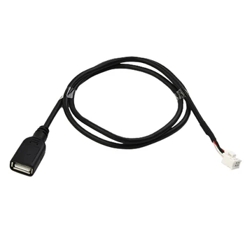 Практичный автомобильный USB-адаптер, замена удлинительного кабеля автомобильного USB-адаптера, Аксессуары черного цвета, 2 шт 4-контактный и 6-контактный разъемы