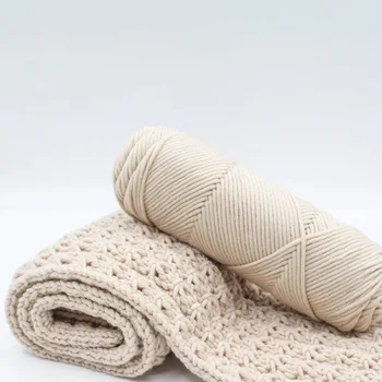 100г/рулон молоко хлопок пряжа для вязания шерсть для ручного вязания крючком пряжа Baby шарф шляпа свитер из мягкой шерстяной пряжи крючком поставки