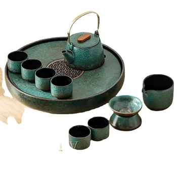 Yy Набор фарфоровых чайных сервизов кунг-фу, наборы для домашнего приема, чайные чашки, наборы для приготовления чая