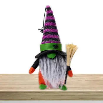 Новая безликая кукла на Хэллоуин, креативная Длинноногая кукла в шляпе карлика-ведьмы, Домашнее украшение рабочего стола на Хэллоуин, Плюшевые куклы