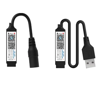 DC5-24V USB/DC Mini Bluetooth-совместимый контроллер приложения для смартфона с беспроводным управлением для светодиодной ленты 5050 3528 RGB