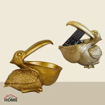 Украшение дома Хранение ключей от входа Настольный стол Украшение гостиной Винный шкаф Креативная птица с большим клювом