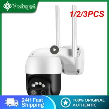1/2 /3ШТ IP-камера 4K с двумя объективами 2,8 мм + 12 мм, WiFi Камера видеонаблюдения, Цветное ночное видение, 8-кратный цифровой зум, видеонаблюдение