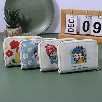 Трендовые чудо-сумки, милый кошелек для женщин, портмоне, эстетичный Кавайный держатель для карт, Корейский стиль для путешествий, мода для девочек-подростков