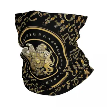 Армянский герб, Бандана, Грелка для шеи, Мужская Женская Зимняя Лыжная трубка, Шарф, Гетра, Алфавит, чехол для лица