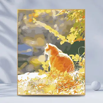 3842Ann-Тюльпан diy цифровая картина маслом масляная живопись акриловая цветочная живопись взрыв ручная пейзажная живопись