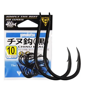 Рыболовный Крючок, Японский Оригинальный Крючок Gamma Katz Thousand, Черный Острый Крючок С Изогнутым Ртом 12270, Крючок Для Морской Рыбалки С Большим Предметом