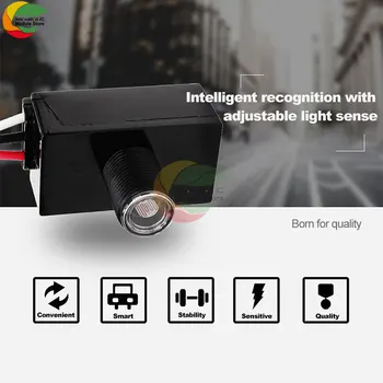 Наружный проводной контроль освещения с помощью фотоэлемента, датчик освещенности от заката до рассвета для наружного освещения