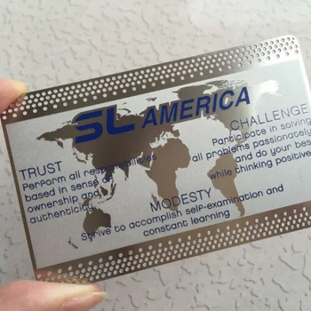 Роскошная 24-каратная позолоченная металлическая RFID-карта из нержавеющей стали для VIP-визиток